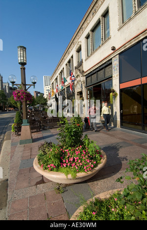 Minnesota Twin Cities Minneapolis Nicollet Mall downtown Minneapolis Stock Photo