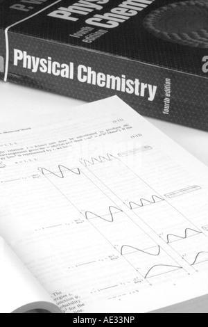 Undergraduate Chemistry textbooks (4) Stock Photo