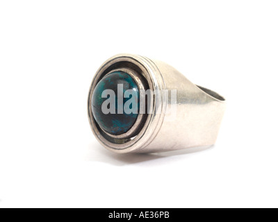 Ring with Malachite Stock Photo