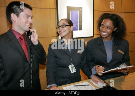 Cincinnati Ohio,Westin,hotel hotels lodging inn motel motels,front desk check in reception reservation reservations register registration,reservationi Stock Photo