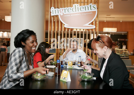 Cincinnati Ohio,Westin,hotel,Ingredients,restaurant restaurants food dining cafe cafes,Black woman female women eat,table,food,lunch,OH070727017 Stock Photo