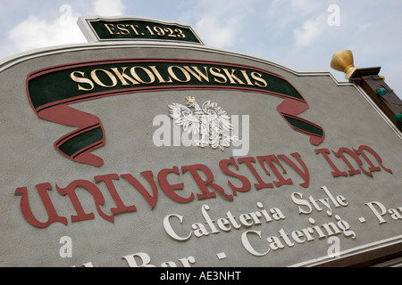 Ohio Cuyahoga County,Cleveland,Tremont District,Sokolowskis University Inn,Polish,restaurant restaurants food dining cafe cafes,sign,cafeteria,OH07072 Stock Photo