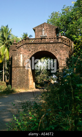 India Old Goa colonial era Viceroys Arch Stock Photo