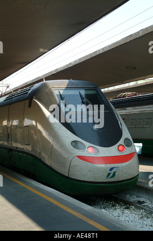 ETR 500 Eurostar train service at florence SMN railway station Tuscany ...