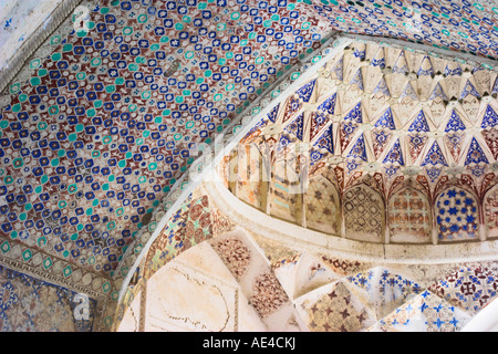 Mosque interior at ruins of Takht-i-Pul, an elite suburb of Balkh built by Amir Afzal Khan in 1855, Balkh, Afghanistan Stock Photo