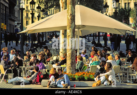 Spain Barcelona Cafe Zurich Stock Photo