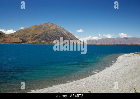Lake Ohau and Ben Ohau North Otago Mackenzie Country South Island New ...