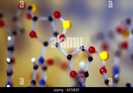 DNA molocule model Stock Photo