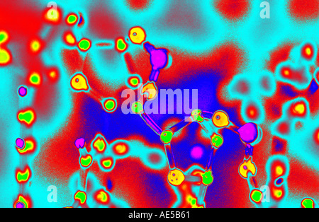 DNA molocule model Stock Photo