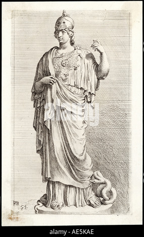 Myth Athena Minerva Stock Photo