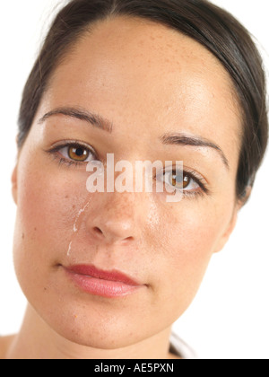 Young Woman Crying Model Released Stock Photo