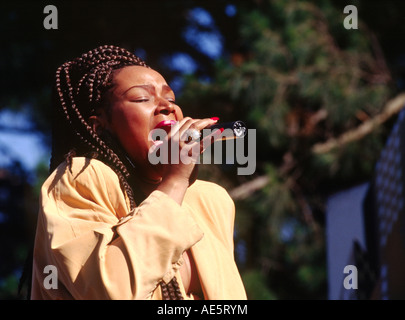 INDEYA SINGS MONTEREY BAY BLUES FESTIVAL CALIFORNIA Stock Photo