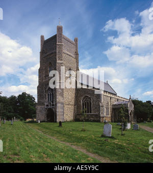 Stone church dates from 1166 Concerts held on occassions during Snape and Aldeburgh festivals Suffolk Stock Photo