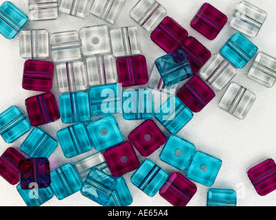 Beads on a white background. Stock Photo