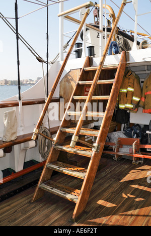 Ship Robe Stairs Ship wooden stairs . Nautical vessel gangway Stock Photo - Alamy