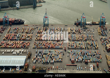 Liverpool Docks, Bootle, Merseyside, North West England, aerial view, summer 2007 Stock Photo