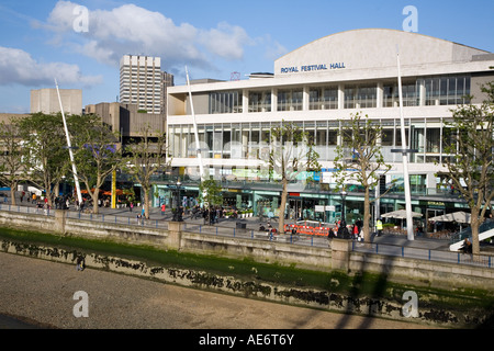 Royal Festival Hall on the southbanks of the river Thames London England Stock Photo