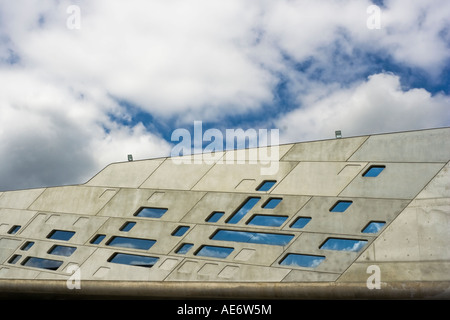 exterior view of the Phaeno science center in Wolfsburg by architect Zaha Hadid Stock Photo