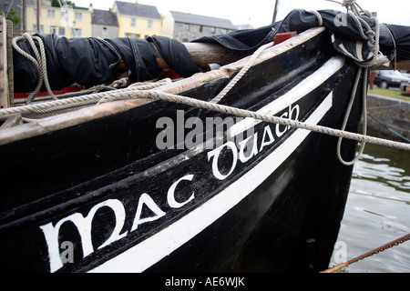 europe west coast of ireland county galway kinvara a traditional galway hooker Stock Photo