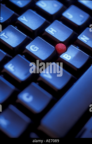 IBM laptop keyboard Stock Photo