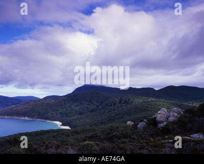 Wilsons Promontory National Park from Kersops Peak looking toward Mt Wilson Victoria Australia Stock Photo