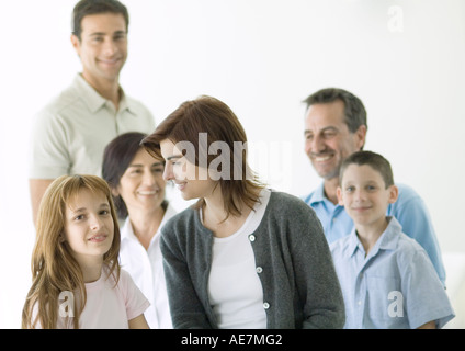 Three generation family Stock Photo