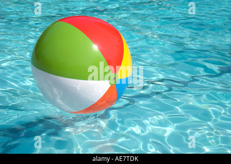 Beach Ball in pool Stock Photo