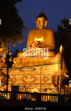 Giant Buddha statue in Kathmandu Nepal 2007 Stock Photo