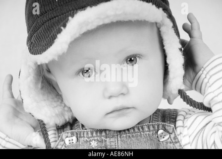 Image of a 14 month old babies face Stock Photo