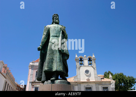 Pedro 1 in Praca 5 de Outubro, Cascais, near Lisbon, Portugal. Stock Photo