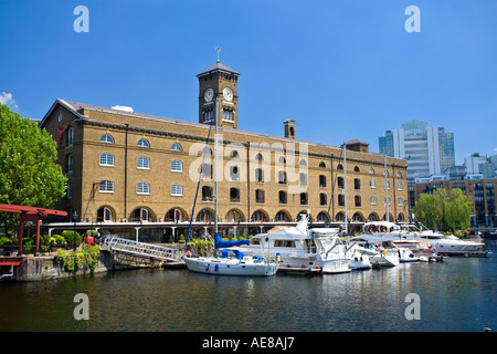 St Katharine Haven dock in London England Stock Photo