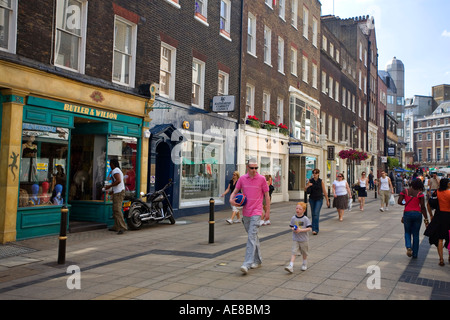 South Molton Street in London where there are many expensive and exclusive fashion shops Stock Photo