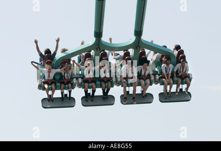 Rush ride at Thorpe Park Surrey Stock Photo Alamy