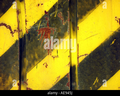 Black and Yellow Grunge Background Stock Photo
