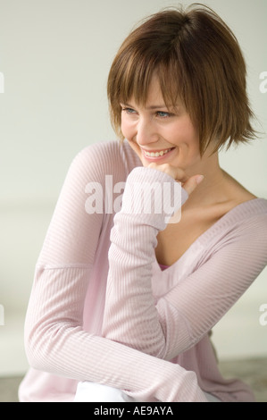 Young smiling woman Stock Photo
