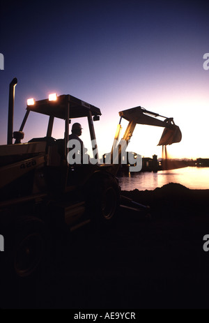 operating a backhoe Stock Photo - Alamy