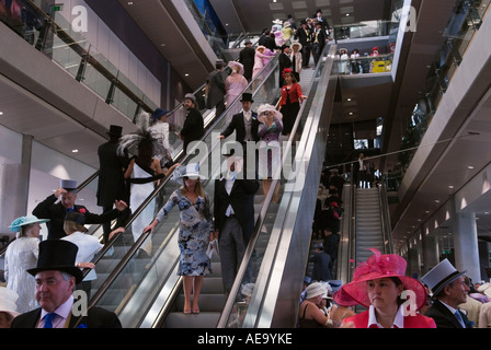 New Grandstand interior 2006 first year in use. Royal Ascot Berkshire England 2006 2000s UK HOMER SYKES. Stock Photo