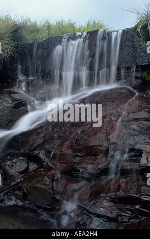 Small Waterfall in the Hogsback mountains, South Africa Stock Photo