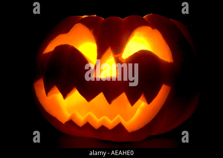 pumpkin blue eyes halloween moody scary dark dramatic orange pumpkin halloween jack o lantern moody dark scary evil halloween oc Stock Photo