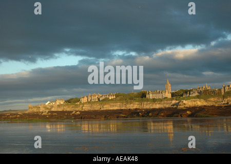 St  Andrews,  Fife,  Scotland,  seen  from  the  West  Sands. Stock Photo