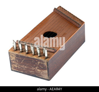 Stringed, wooden musical instrument. Stock Photo