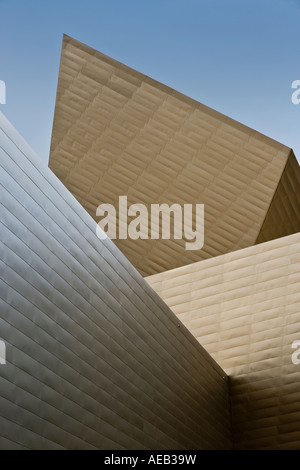 Denver Colorado. Detail of the Frederic C. Hamilton building of the Denver Art Museum by architect Daniel Libeskind Stock Photo