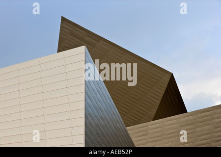 Denver Colorado. Detail of the Frederic C. Hamilton building of the Denver Art Museum by architect Daniel Libeskind Stock Photo