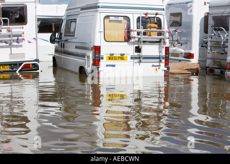 The Tewkesbury floods in summer 2007 Stock Photo