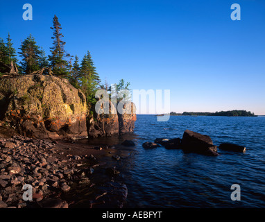 Rocky Shoreline and Water - Isle Royale National Park. Lake Superior ...