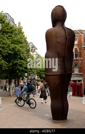 Iron man sculpture by Anthony Gormley Birmingham Victoria Square England UK Stock Photo