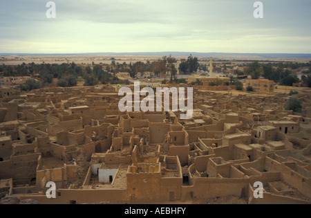 Town of Ghat Tadrart Acacus Sahara Lybia Stock Photo