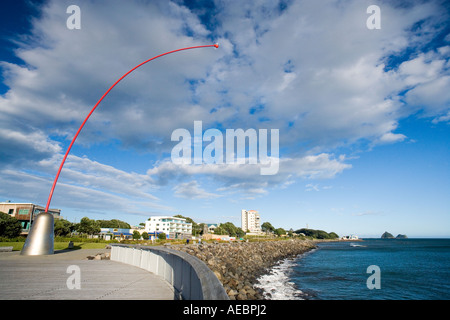 Wind Wand New Plymouth Waterfront Taranaki North Island New Zealand Stock Photo