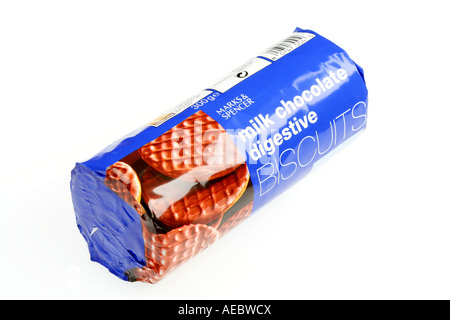 Chocolate Digestive Biscuits Stock Photo
