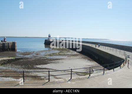 Castletown harbour at low tide isle of man number 2544 Stock Photo